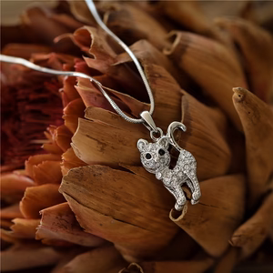 Kinder Halskette Katze