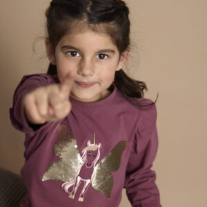 Langarm Shirt Pailletten Einhorn